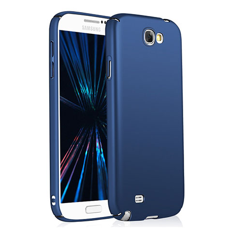 Funda Dura Plastico Rigida Mate M03 para Samsung Galaxy Note 2 N7100 N7105 Azul