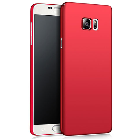 Funda Dura Plastico Rigida Mate M03 para Samsung Galaxy Note 5 N9200 N920 N920F Rojo