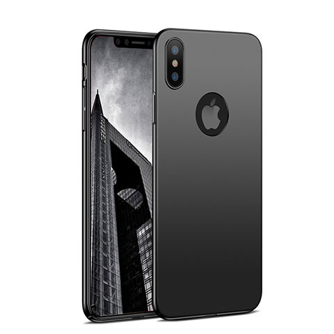 Funda Dura Plastico Rigida Mate M05 para Apple iPhone Xs Negro