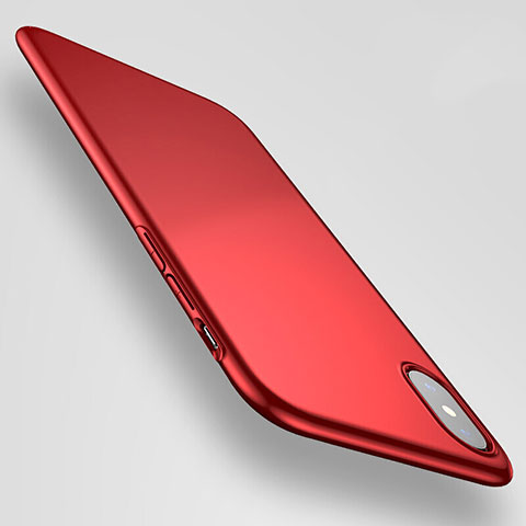 Funda Dura Plastico Rigida Mate M06 para Apple iPhone Xs Rojo