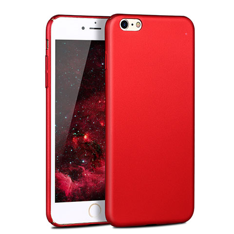 Funda Dura Plastico Rigida Mate P04 para Apple iPhone 6 Rojo