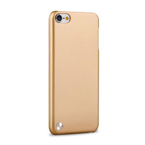 Funda Dura Plastico Rigida Mate para Apple iPod Touch 5 Oro