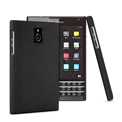 Funda Dura Plastico Rigida Mate para Blackberry Passport Q30 Negro