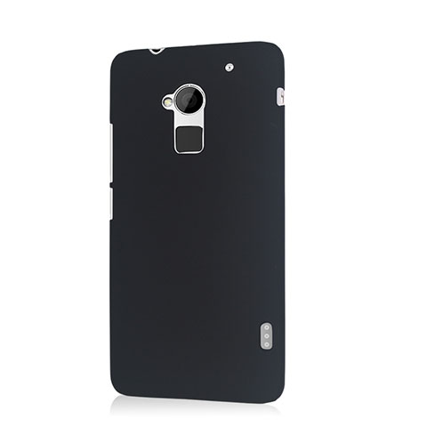 Funda Dura Plastico Rigida Mate para HTC One Max Negro