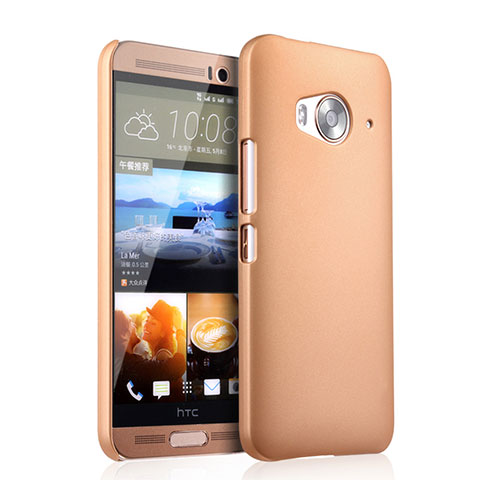 Funda Dura Plastico Rigida Mate para HTC One Me Oro