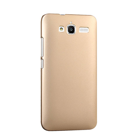 Funda Dura Plastico Rigida Mate para Huawei Ascend GX1 Oro