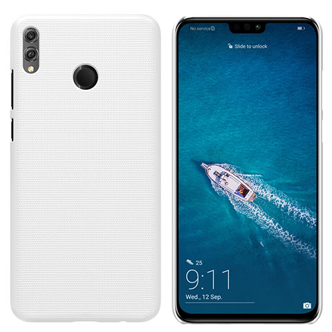 Funda Dura Plastico Rigida Mate para Huawei Honor 8X Blanco