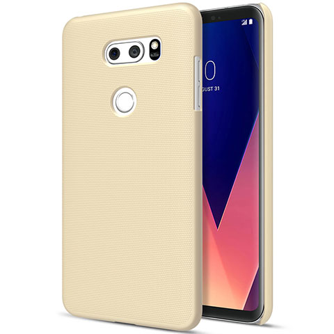 Funda Dura Plastico Rigida Mate para LG V30 Oro