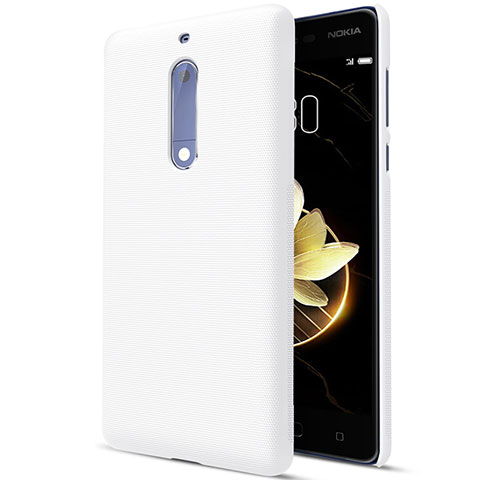 Funda Dura Plastico Rigida Mate para Nokia 5 Blanco