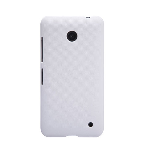 Funda Dura Plastico Rigida Mate para Nokia Lumia 630 Blanco