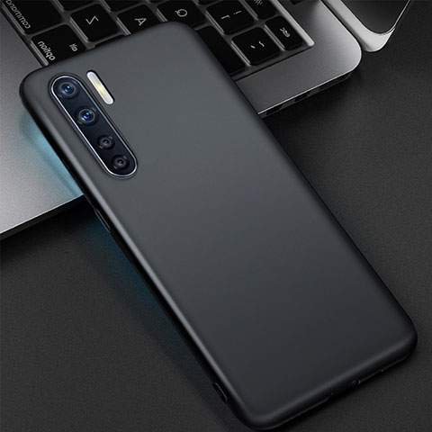 Funda Dura Plastico Rigida Mate para Oppo A91 Negro