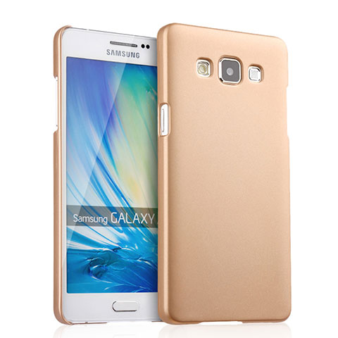 Funda Dura Plastico Rigida Mate para Samsung Galaxy A5 SM-500F Oro