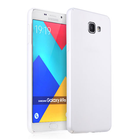 Funda Dura Plastico Rigida Mate para Samsung Galaxy A9 (2016) A9000 Blanco