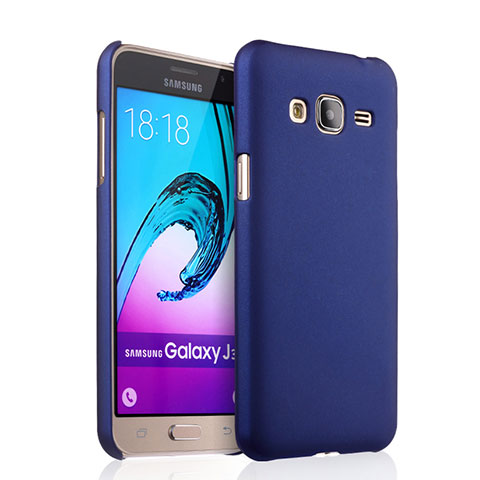 Funda Dura Plastico Rigida Mate para Samsung Galaxy Amp Prime J320P J320M Azul