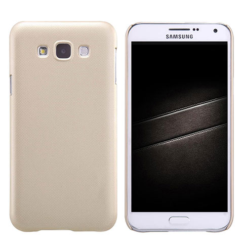 Funda Dura Plastico Rigida Mate para Samsung Galaxy E7 SM-E700 E7000 Oro