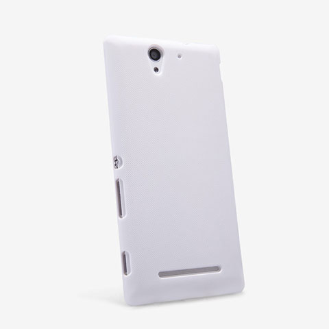 Funda Dura Plastico Rigida Mate para Sony Xperia C3 Blanco