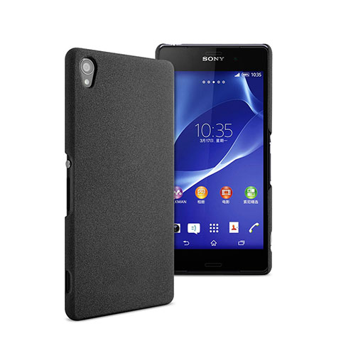 Funda Dura Plastico Rigida Mate para Sony Xperia Z2 Negro