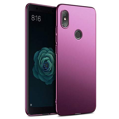 Funda Dura Plastico Rigida Mate para Xiaomi Mi 6X Morado