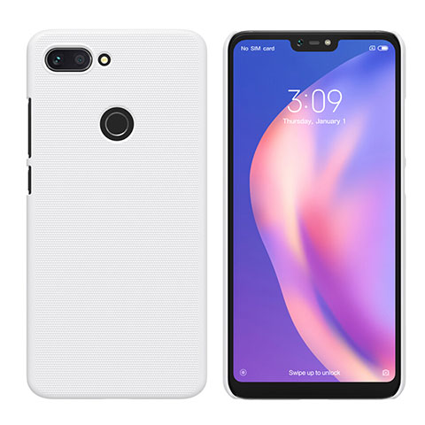 Funda Dura Plastico Rigida Mate para Xiaomi Mi 8 Lite Blanco