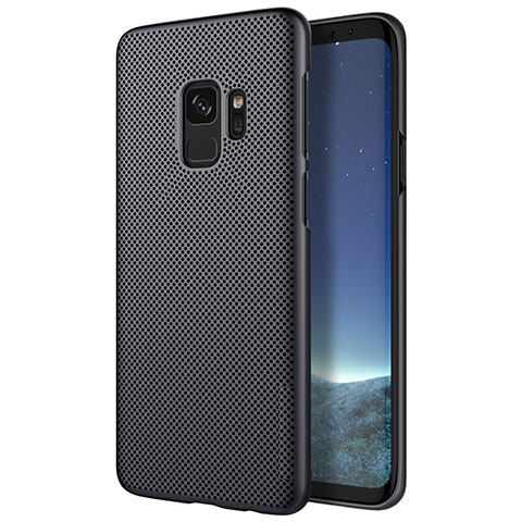 Funda Dura Plastico Rigida Perforada M01 para Samsung Galaxy S9 Negro