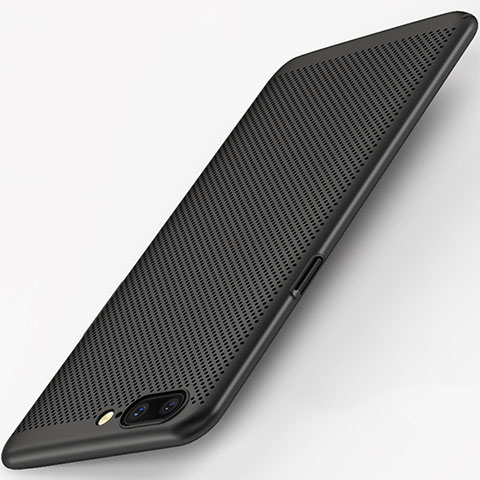 Funda Dura Plastico Rigida Perforada para OnePlus 5 Negro