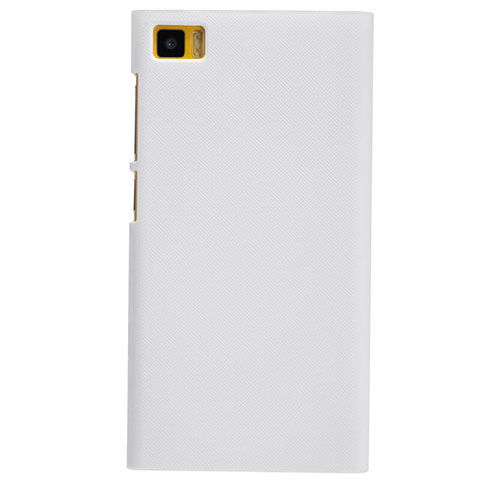 Funda Dura Plastico Rigida Perforada para Xiaomi Mi 3 Blanco