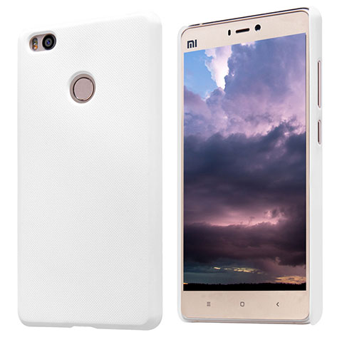 Funda Dura Plastico Rigida Perforada para Xiaomi Mi 4S Blanco