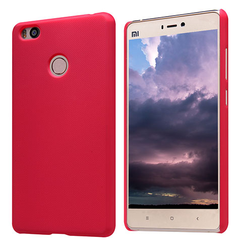 Funda Dura Plastico Rigida Perforada para Xiaomi Mi 4S Rojo