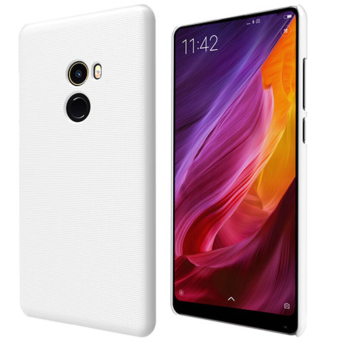 Funda Dura Plastico Rigida Perforada para Xiaomi Mi Mix 2 Blanco