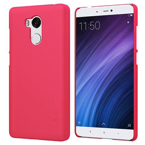 Funda Dura Plastico Rigida Perforada para Xiaomi Redmi 4 Prime High Edition Rojo