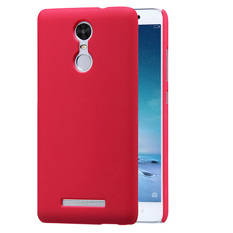 Funda Dura Plastico Rigida Perforada para Xiaomi Redmi Note 3 Rojo
