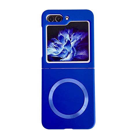 Funda Dura Plastico Rigida Sin Marco Carcasa Mate con Mag-Safe Magnetic BH1 para Samsung Galaxy Z Flip5 5G Azul