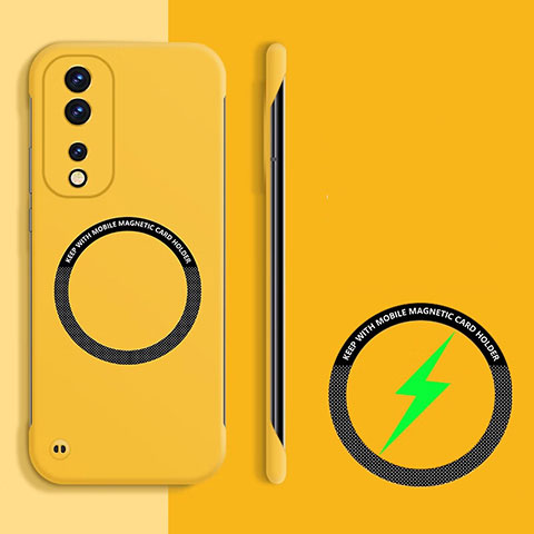 Funda Dura Plastico Rigida Sin Marco Carcasa Mate con Mag-Safe Magnetic para Huawei Honor 80 GT 5G Amarillo