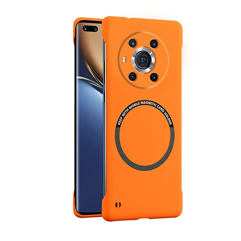 Funda Dura Plastico Rigida Sin Marco Carcasa Mate con Mag-Safe Magnetic para Huawei Honor Magic3 5G Naranja