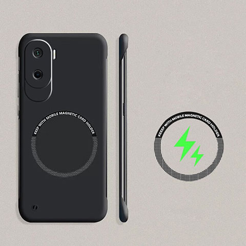 Funda Dura Plastico Rigida Sin Marco Carcasa Mate con Mag-Safe Magnetic para Huawei Honor X50i 5G Negro