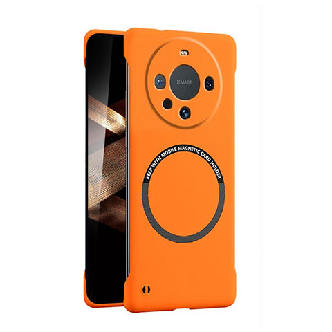 Funda Dura Plastico Rigida Sin Marco Carcasa Mate con Mag-Safe Magnetic para Huawei Mate 60 Pro+ Plus Naranja