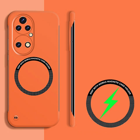 Funda Dura Plastico Rigida Sin Marco Carcasa Mate con Mag-Safe Magnetic para Huawei P50 Naranja