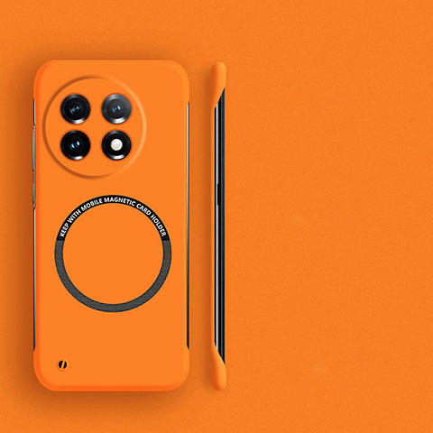 Funda Dura Plastico Rigida Sin Marco Carcasa Mate con Mag-Safe Magnetic para OnePlus Ace 2 5G Naranja