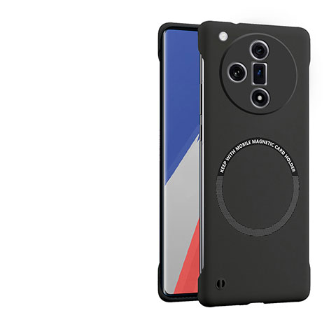 Funda Dura Plastico Rigida Sin Marco Carcasa Mate con Mag-Safe Magnetic para Oppo Find X7 5G Negro