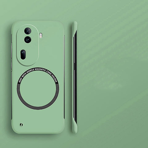 Funda Dura Plastico Rigida Sin Marco Carcasa Mate con Mag-Safe Magnetic para Oppo Reno11 Pro 5G Menta Verde