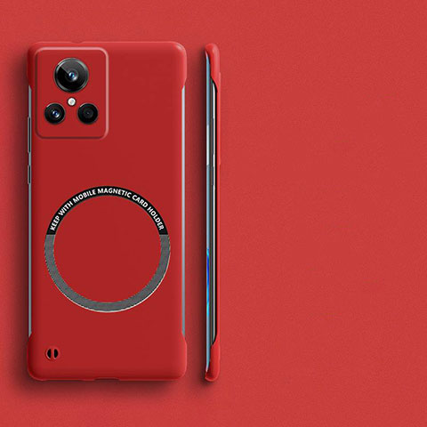 Funda Dura Plastico Rigida Sin Marco Carcasa Mate con Mag-Safe Magnetic para Realme GT Neo3 5G Rojo