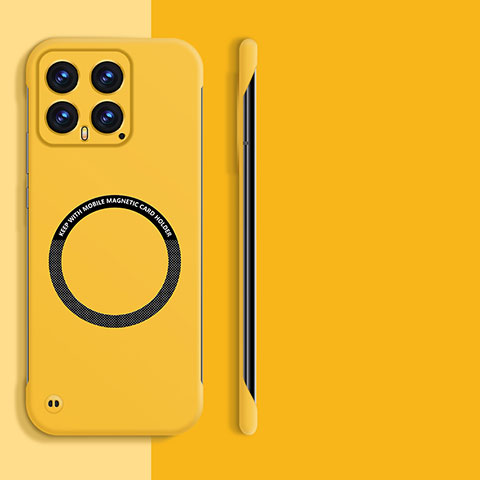 Funda Dura Plastico Rigida Sin Marco Carcasa Mate con Mag-Safe Magnetic para Xiaomi Mi 14 5G Amarillo