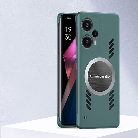 Funda Dura Plastico Rigida Sin Marco Carcasa Mate con Mag-Safe Magnetic S01 para Xiaomi Redmi Note 12 Turbo 5G Verde