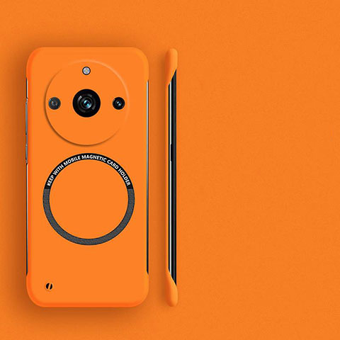 Funda Dura Plastico Rigida Sin Marco Carcasa Mate con Mag-Safe Magnetic S02 para Realme 11 Pro+ Plus 5G Naranja