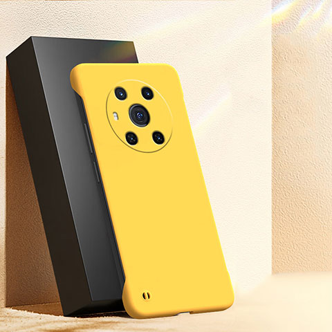 Funda Dura Plastico Rigida Sin Marco Carcasa Mate P01 para Huawei Honor Magic3 5G Amarillo