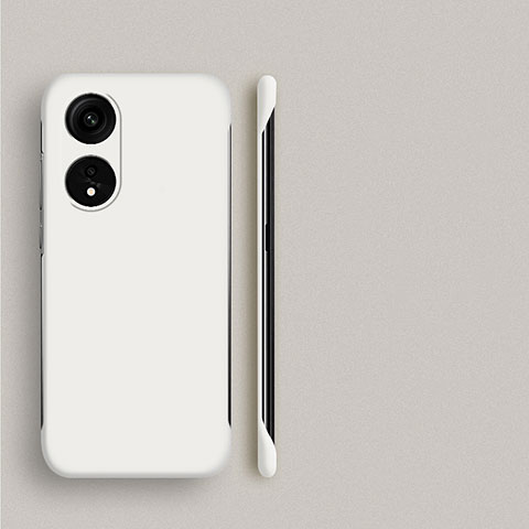 Funda Dura Plastico Rigida Sin Marco Carcasa Mate P01 para Oppo A18 Blanco