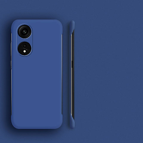 Funda Dura Plastico Rigida Sin Marco Carcasa Mate P01 para Oppo A38 Azul