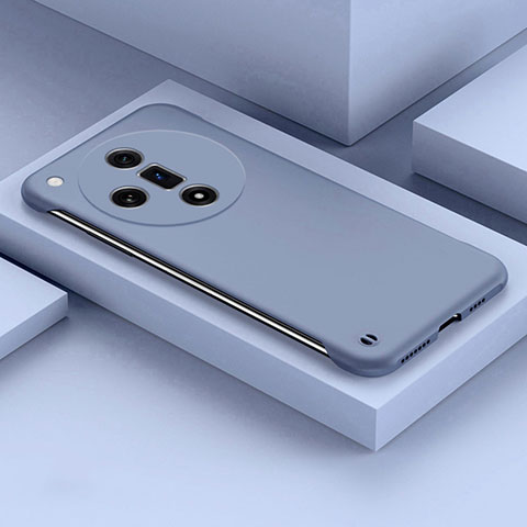 Funda Dura Plastico Rigida Sin Marco Carcasa Mate P01 para Oppo Find X7 5G Gris Lavanda