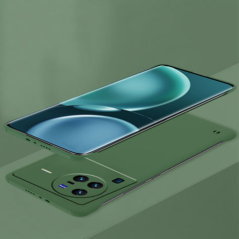 Funda Dura Plastico Rigida Sin Marco Carcasa Mate P01 para Vivo X80 5G Verde Noche