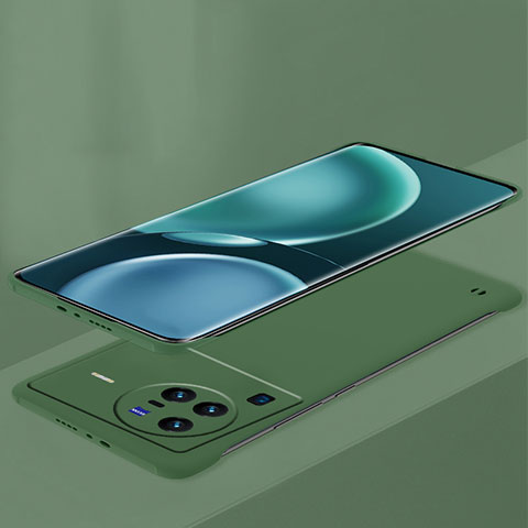 Funda Dura Plastico Rigida Sin Marco Carcasa Mate P01 para Vivo X80 Pro 5G Verde Noche